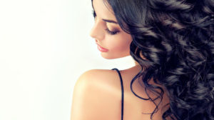 thick womans hair