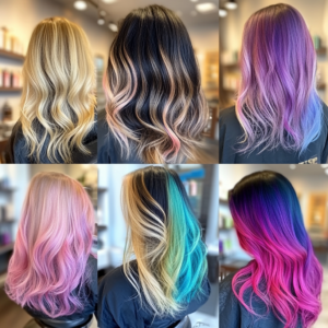 color blended hair extensions