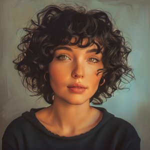 curly bangs